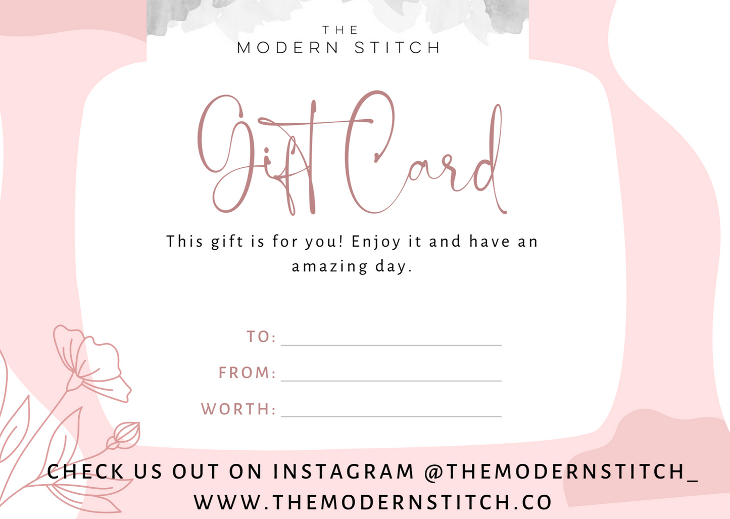 The Modern Stitch Gift Card