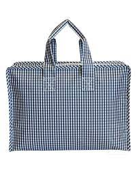 TRVL Market tote-Gingham Black