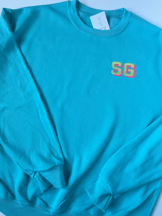 Neon Initial Sweatshirts