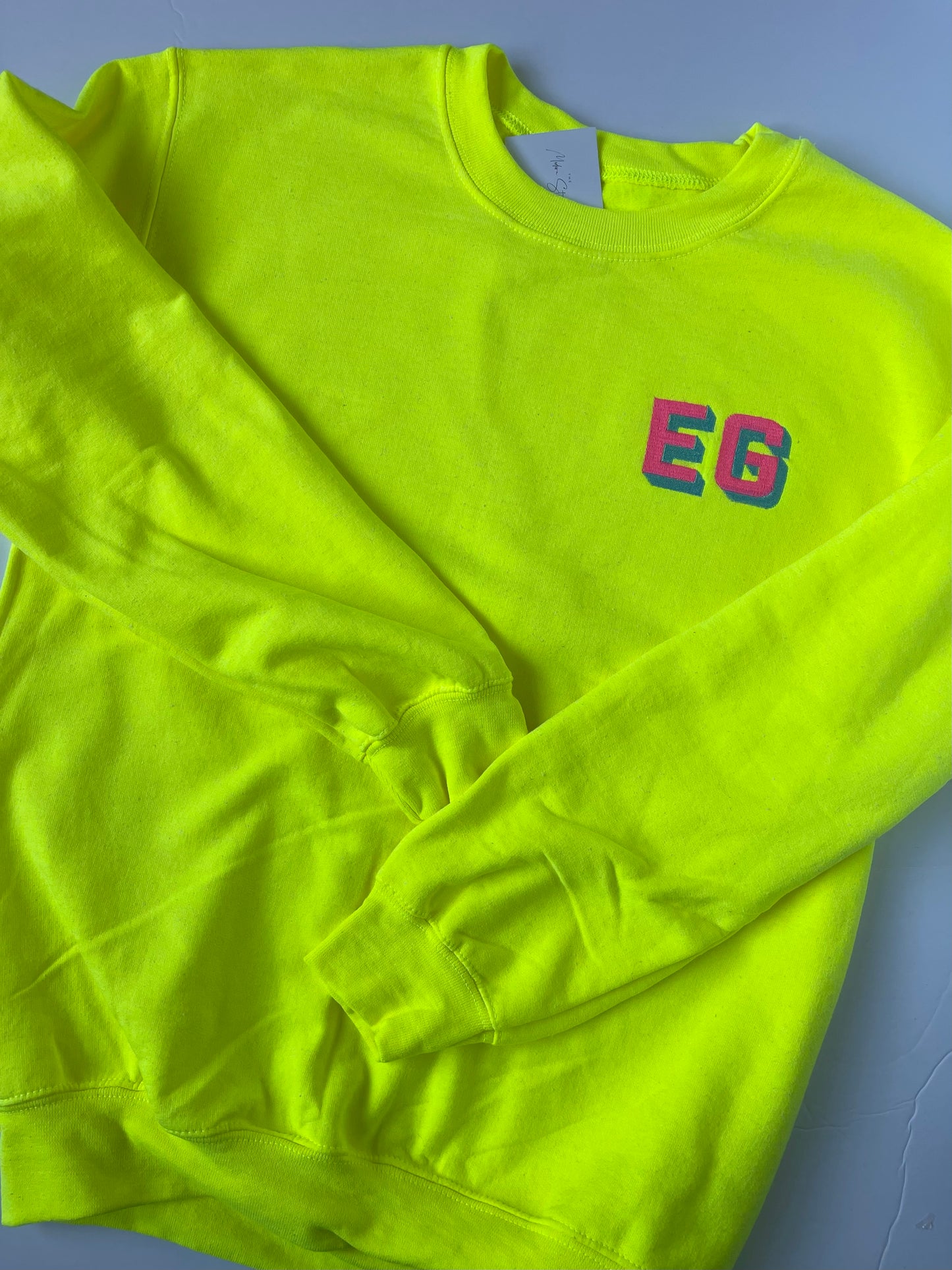 Neon Initial Sweatshirts